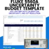 Fluke 5560A Uncertainty Budget Template Cover Image